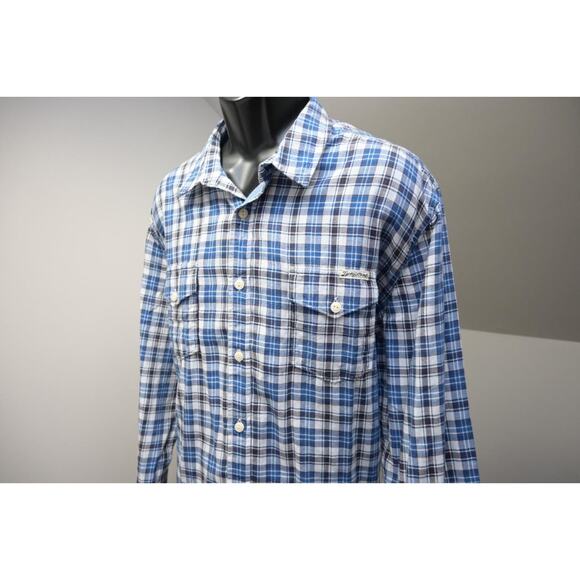 Lucky Brand Big Button Shirt Classic Long Sleeve Plaid Button Up Mens 2XL NWT - Picture 1 of 10